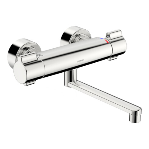 Hansa WT-Thermostat-Armatur HANSACLINICA Wandmontage, Ausladung 285mm, chrom