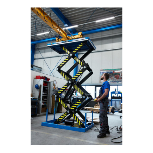 HanseLifter Hubtisch mit Dreifachschere, Tragf.: 1.000 kg, max. Hub: 3.000 mm, Typ: TRSHT1t