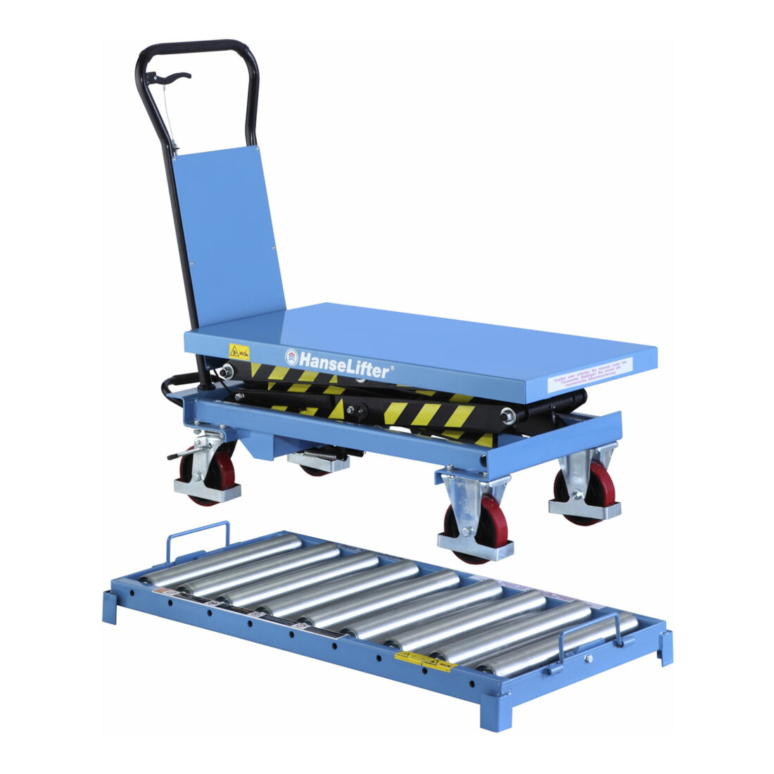 HanseLifter Hubtischwagen mit Rollenbahn, Tragf.: 300 kg, Typ: SPSR300