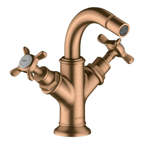 hansgrohe 2-G-Bidet-Armat Axor Montreux A 104mm, m Kreuz, ZugstAblGar, b bron