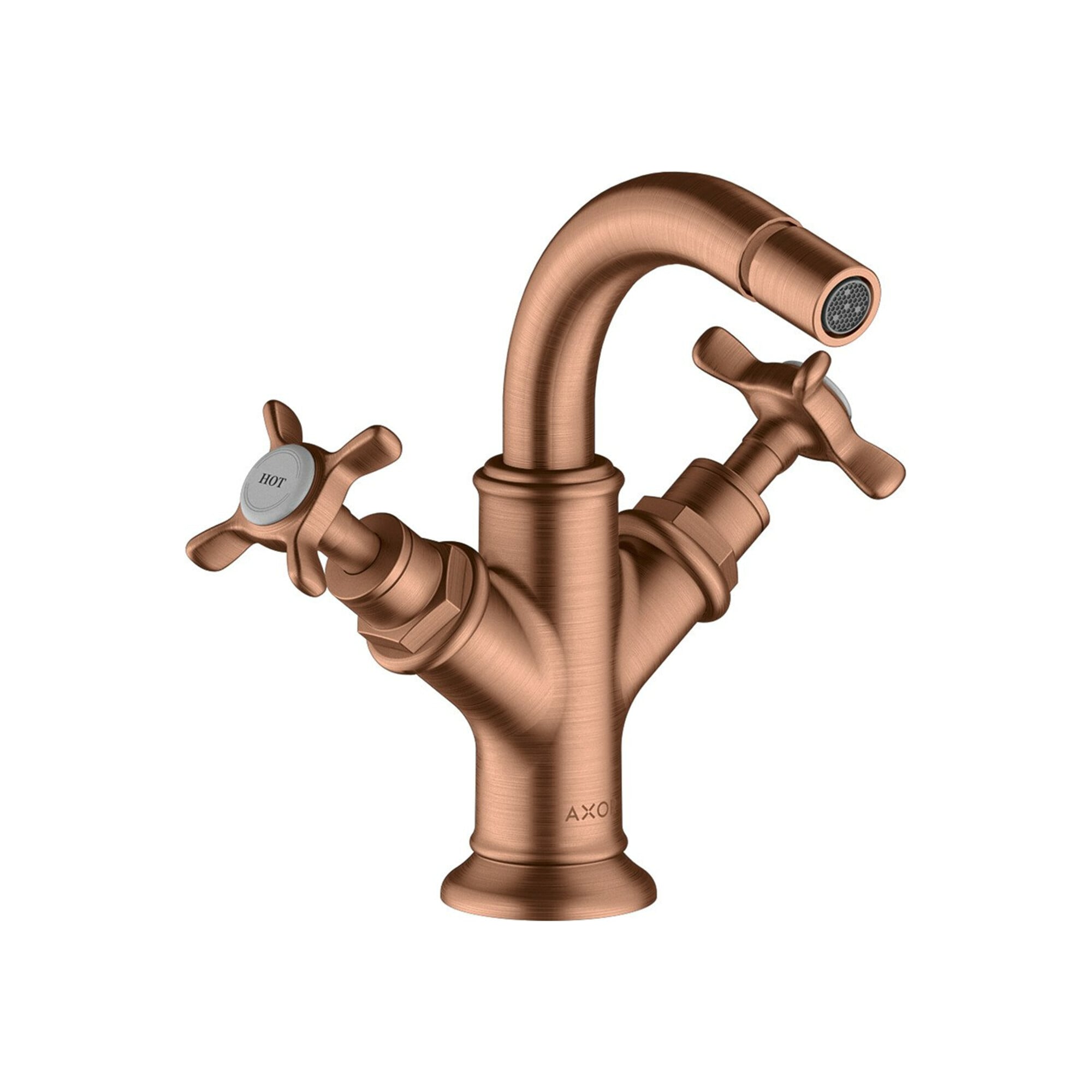 hansgrohe 2-G-Bidet-Armat Axor Montreux A 104mm, m Kreuz, ZugstAblGar, b r gol
