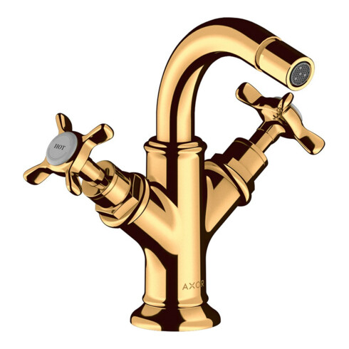 hansgrohe 2-G-Bidet-Armat Axor Montreux A 104mm, m Kreuz, ZugstAblGar, po g opt