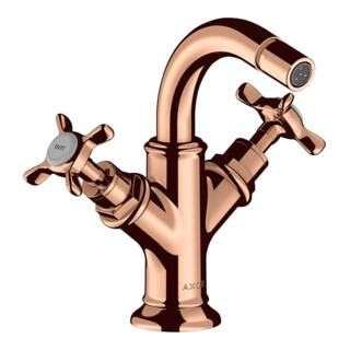 hansgrohe 2-G-Bidet-Armat Axor Montreux A 104mm, m Kreuz, ZugstAblGar, po r gol