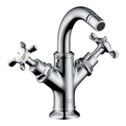 hansgrohe 2-G-Bidet-Armat Axor Montreux A 104mm, m Kreuzgr., Zugst.Abl.Gar., chr