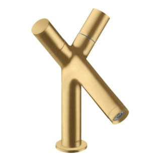 hansgrohe 2-G-Waschtischarmatur 80 Axor Starck A 105mm, m HG, ZugstAblGar, b gol opt
