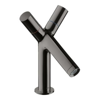 hansgrohe 2-G-Waschtischarmatur 80 Axor Starck A 105mm, m HG, ZugstAblGar, pol. bla vc