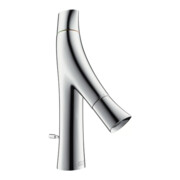 hansgrohe Robinet lavabo à deux poignées 80 Axor Starck Organic, bec 116 mm, avec vidage à tirette, chrome
