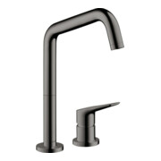 hansgrohe 2-Loch-Spültisch-Einhebelmischer 240 Axor Citterio M m Schwenkauslauf, polished black chrome