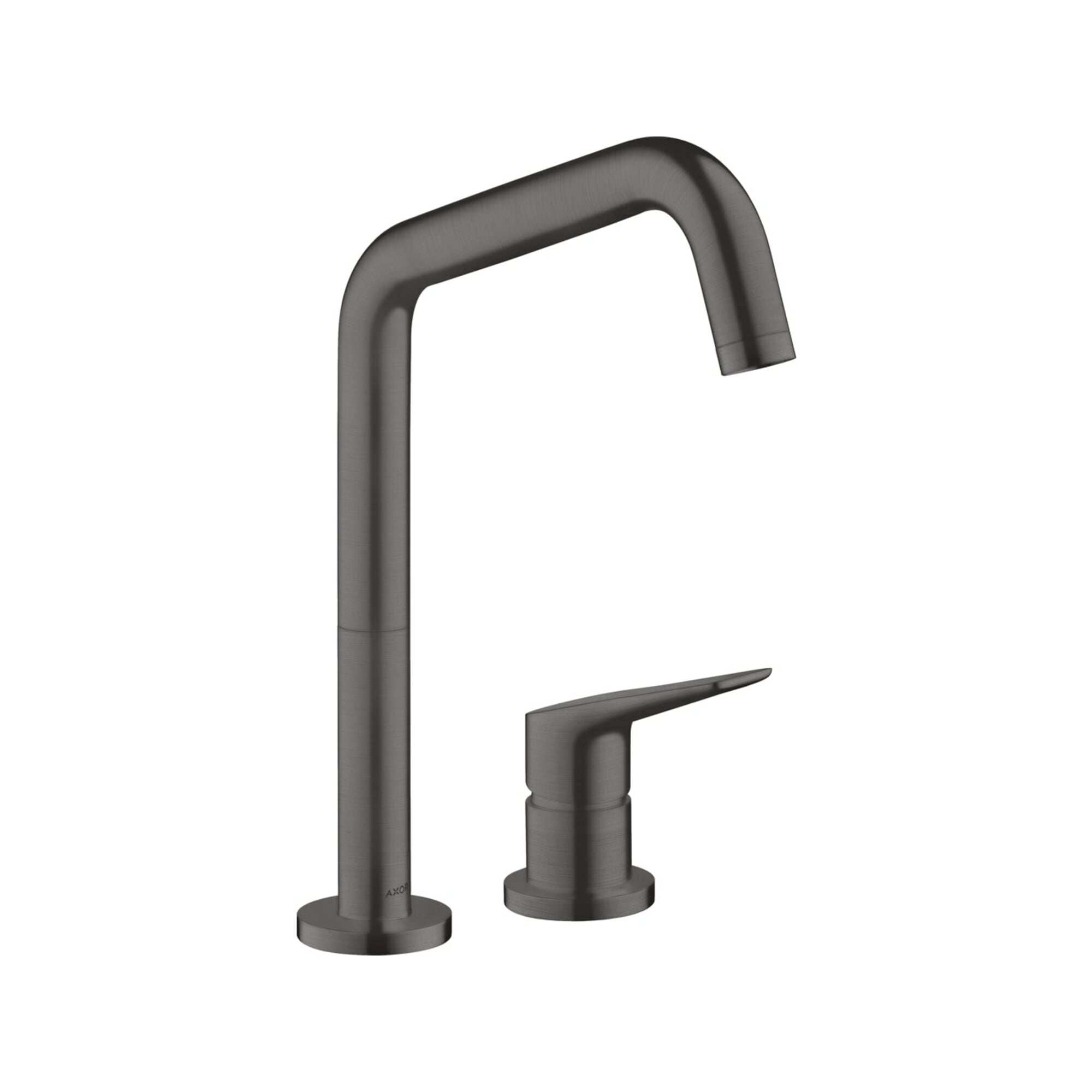 hansgrohe 2-Loch-Spültisch-Einhebelmischer 240 Axor Citterio M mit Schwenkauslauf, brushed black chrome