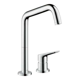hansgrohe 2-Loch-Spültisch-Einhebelmischer 240 Axor Citterio M mit Schwenkauslauf, chrom