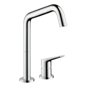 hansgrohe 2-Loch-Spültisch-Einhebelmischer 240 Axor Citterio M mit Schwenkauslauf, chrom