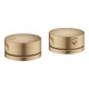 hansgrohe 2-Loch-Wannenrandarmatur Axor One Thermostat brushed bronze