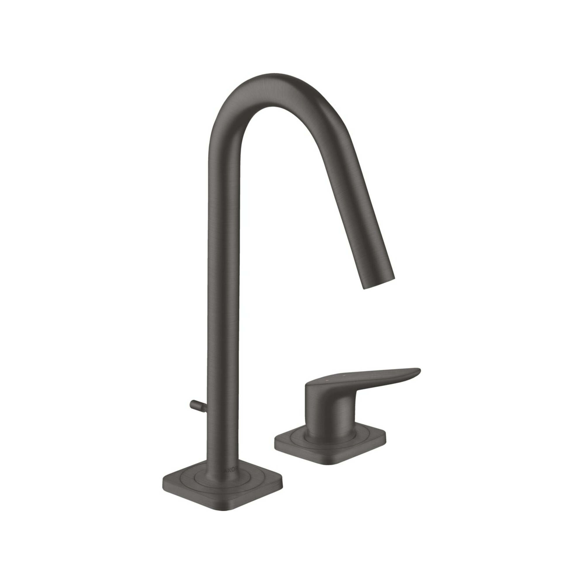 hansgrohe 2-Loch-Waschtischarmatur 160 Axor Citterio M A 135mm, m Zugst.Abl.Gar., brush. bla vc