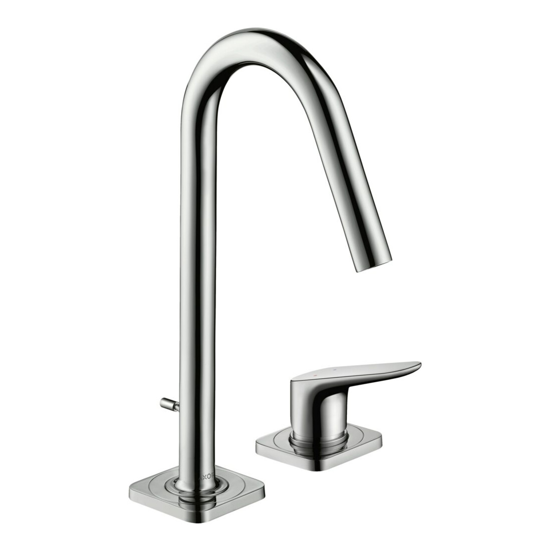 hansgrohe 2-Loch-Waschtischarmatur 160 Axor Citterio M A 135mm, m Zugst.Abl.Gar., Edelstahl-Optik