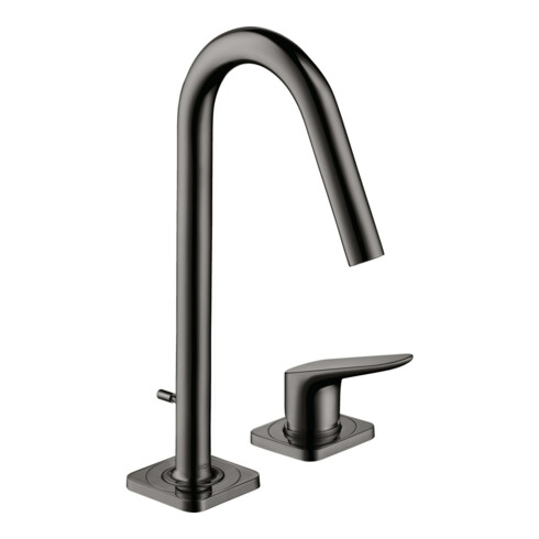 hansgrohe 2-Loch-Waschtischarmatur 160 Axor Citterio M A 135mm, m Zugst.Abl.Gar., pol. bla vc
