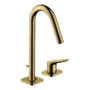 hansgrohe 2-Loch-Waschtischarmatur 160 Axor Citterio M A 135mm, m Zugst.Abl.Gar., pol. gol opt