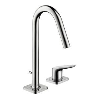 hansgrohe 2-Loch-Waschtischarmatur 160 Axor Citterio M Ausl. 135mm, m Zugst.Abl.Gar., chrom