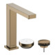 hansgrohe 2-Loch-Waschtischarmatur Tecturis E m Abl.garn, CoolStart, brushed bronze-3
