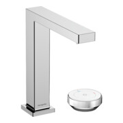 hansgrohe 2-Loch-Waschtischarmatur Tecturis E mit Ablaufgarnitur, CoolStart, chrom