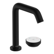 hansgrohe 2-Loch-Waschtischarmatur Tecturis S m Ablaufgarnitur, CoolStart, mattschwarz