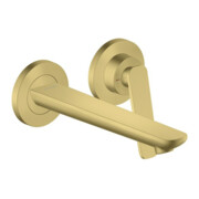hansgrohe 2-Loch-Waschtischarmatur Wand UP Axor Citterio C mit Auslauf 195 mm BB