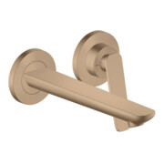 hansgrohe 2-Loch-Waschtischarmatur Wand UP Axor Citterio C mit Auslauf 195 mm BRG