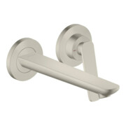 hansgrohe 2-Loch-Waschtischarmatur Wand UP Axor Citterio C mit Auslauf 195 mm BSO