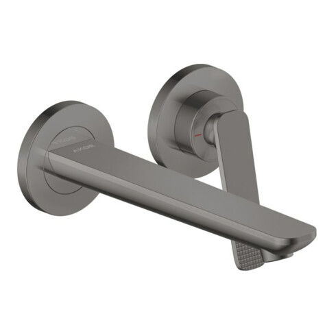 hansgrohe 2-Loch-Waschtischarmatur Wand UP Axor Citterio C mit Auslauf 195 mm Cubic cut PBC