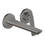 hansgrohe 2-Loch-Waschtischarmatur Wand UP Axor Citterio C mit Auslauf 195 mm Cubic cut PBC
