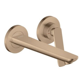 hansgrohe 2-Loch-Waschtischarmatur Wand UP Axor Citterio C mit Auslauf 195 mm PRG