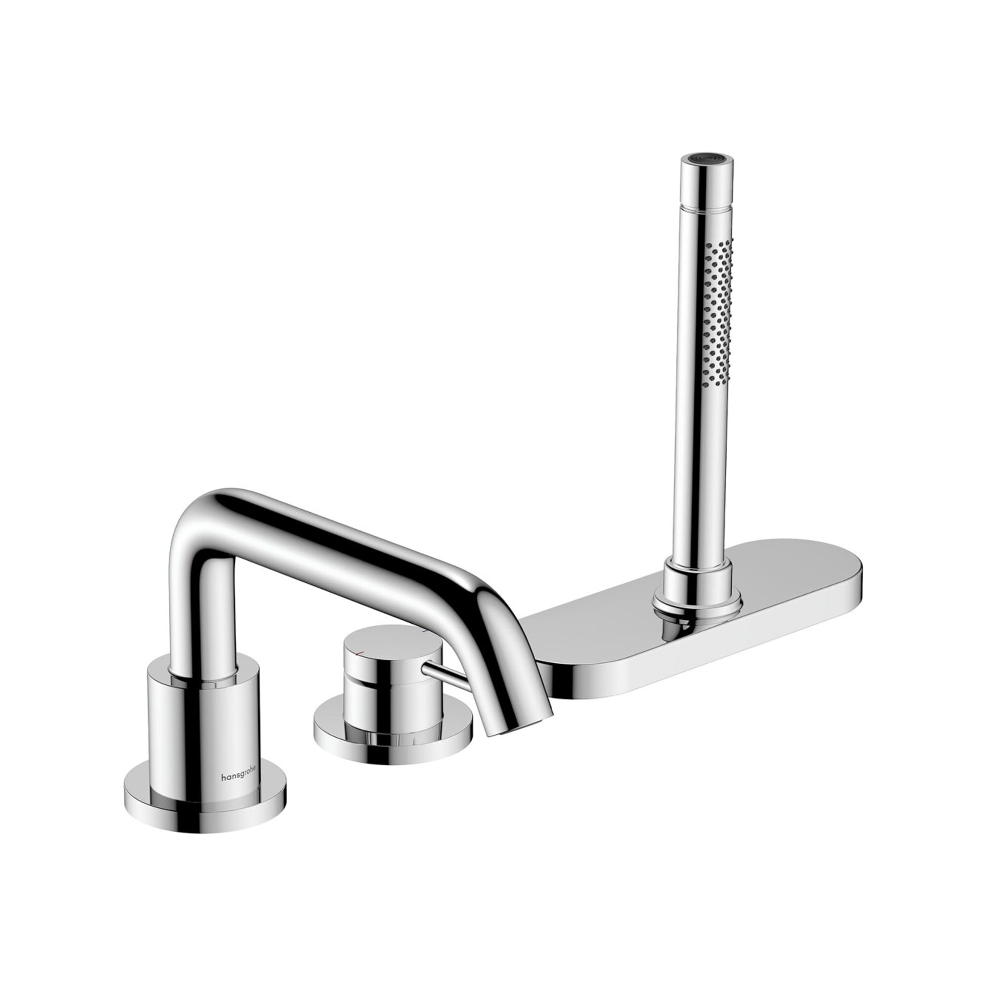 hansgrohe 3-Loch-Einhebel-Bidetarmatur Tecturis S Ausladung 194mm, chrom