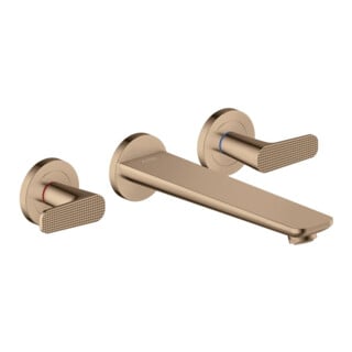 hansgrohe 3-Loch Fertigset Wannemisch.Wand UP Axor Citterio C Cubic cut PRG