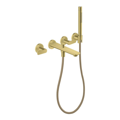hansgrohe 3-Loch Fertigset Wannemisch.Wand UP Axor Citterio C mit HB Cubic cut BB