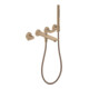 hansgrohe 3-Loch Fertigset Wannemisch.Wand UP Axor Citterio C mit HB Cubic cut BRG-1