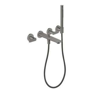 hansgrohe 3-Loch Fertigset Wannemisch.Wand UP Axor Citterio C mit HB Cubic cut PBC
