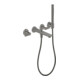 hansgrohe 3-Loch Fertigset Wannemisch.Wand UP Axor Citterio C mit HB Cubic cut PBC-1