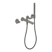 hansgrohe 3-Loch Fertigset Wannemisch.Wand UP Axor Citterio C mit HB Cubic cut PBC