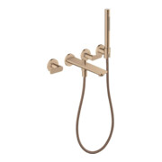 hansgrohe 3-Loch Fertigset Wannemisch.Wand UP Axor Citterio C mit HB Cubic cut PRG