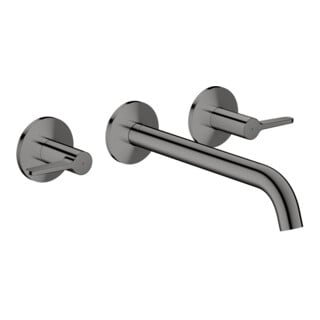 hansgrohe 3-Loch-Wannen-Armatur Axor One UP 220mm blau poliert mit Hebel