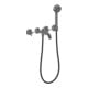 hansgrohe 3-Loch-Wannen-Armatur Axor One UP A 220mm m HB m Kr. brush. blau vc