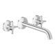 hansgrohe 3-Loch-Wannen-Armatur Axor One UP Ausl. 220mm Kreuzgriff chrom