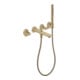 hansgrohe 3-Loch-Wannenarmatur Axor Citterio cub cut, brushed bronze, UP Wandmontage