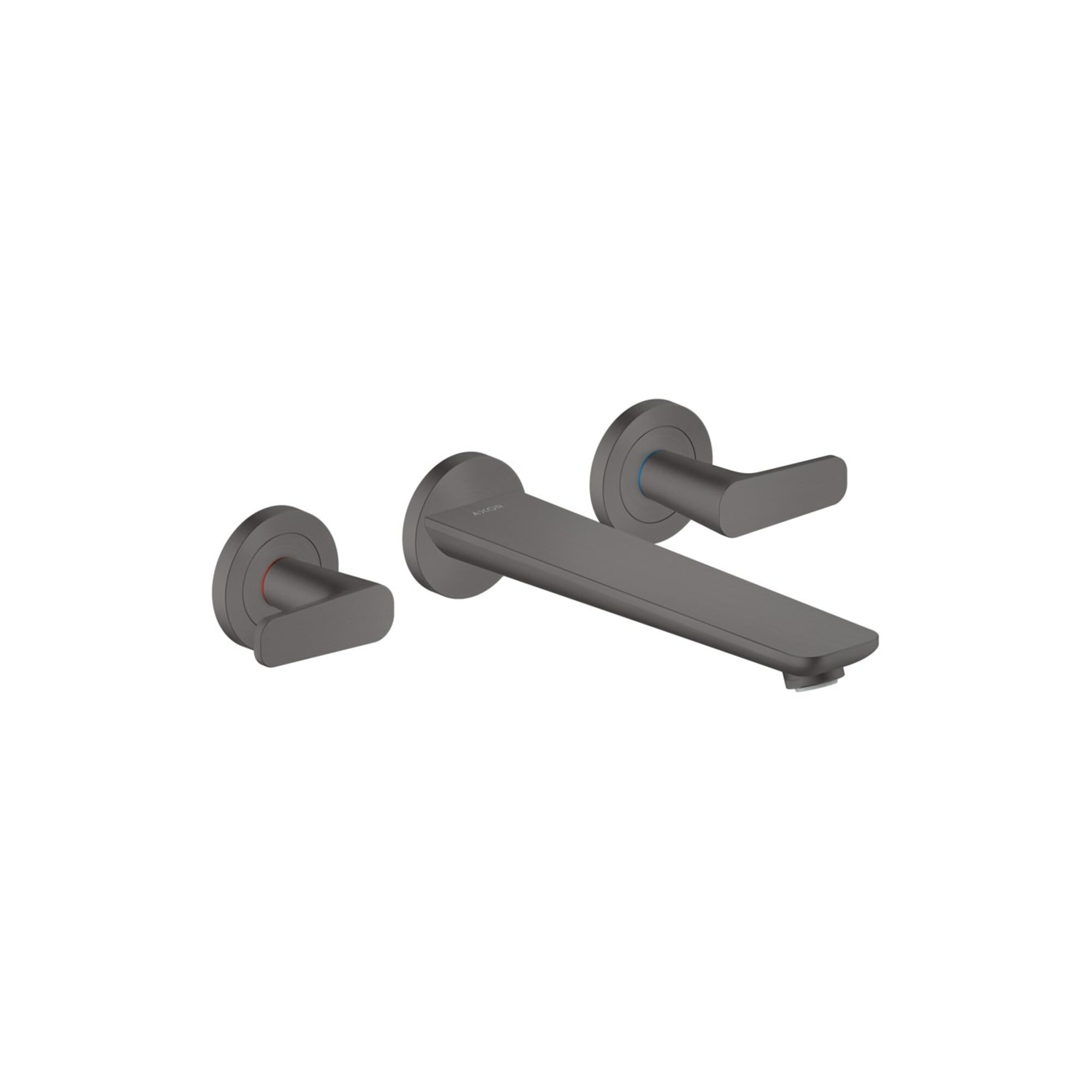 hansgrohe 3-Loch-Wannenarmatur Axor Citterio o. Struk., brush. bla vc, UP Wandmontage