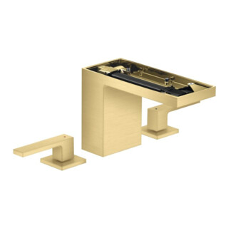 hansgrohe 3-Loch-Waschtischarmatur 110 Axor MyEdition A 150mm, m Pus-Op-Abl, o Pl, b gol opt