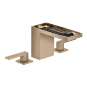 hansgrohe 3-Loch-Waschtischarmatur 110 Axor MyEdition A 150mm, m Pus-Op-Abl, o Pl, b r gol