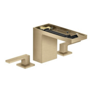 hansgrohe 3-Loch-Waschtischarmatur 110 Axor MyEdition A 150mm, m Pus-Op-Abl, o Pl, brush. bron