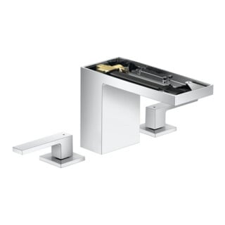 hansgrohe 3-Loch-Waschtischarmatur 110 Axor MyEdition A 150mm, m Pus-Op-Abl, o. Pl., chr