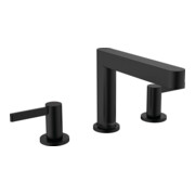 hansgrohe 3-Loch-Waschtischarmatur 110 Finoris m Push-Open-Ablaufgarnitur, schwarz matt
