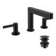 hansgrohe 3-Loch-Waschtischarmatur 110 Finoris m Push-Open-Ablaufgarnitur, schwarz matt-3