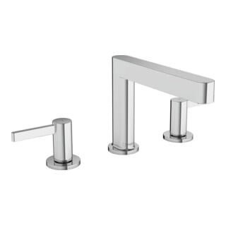 hansgrohe 3-Loch-Waschtischarmatur 110 Finoris mit Push-Open-Ablaufgarnitur, chrom